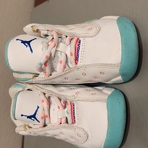 Kids Air Jordan 13 Retro GS Aurora Green